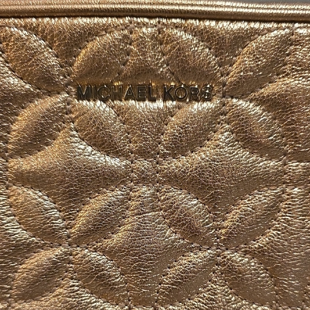 Michael Kors Metallic Rose Crossbody Bag - Picture 7 of 16